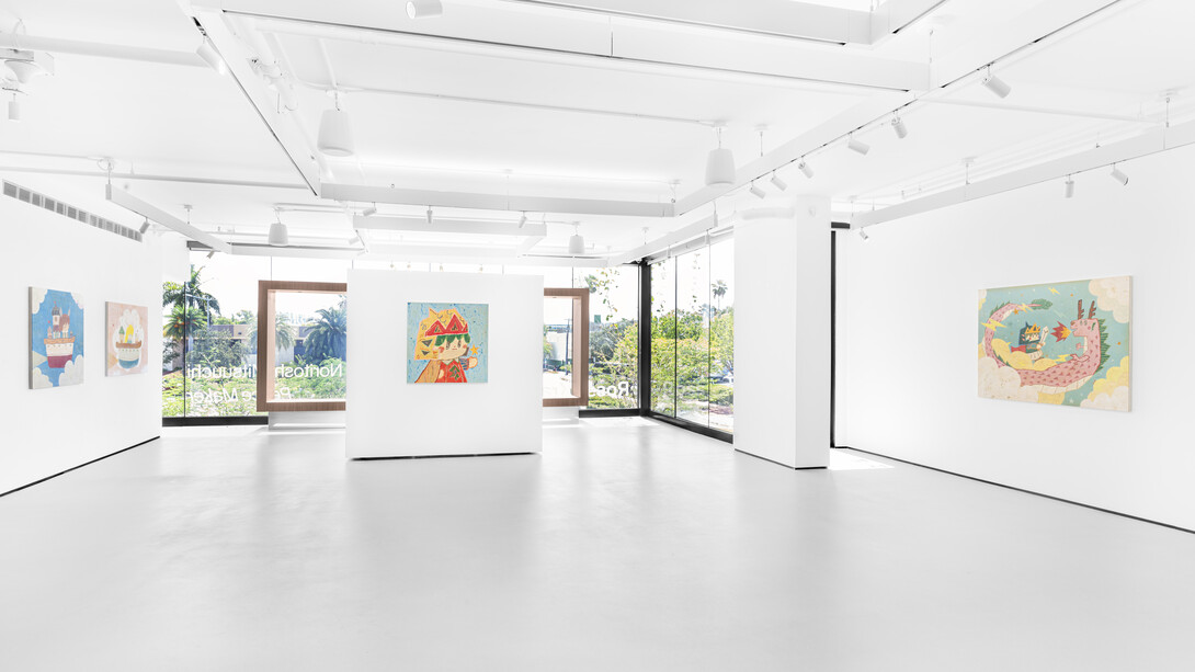 Noritoshi Mitsuuchi, Peace maker, exhibition view. Courtesy of Ross + Kramer Gallery