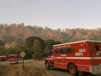 This CalFire scene illustrates the type of regional agencies with substantial flexibility to act within the state that the article suggests Greece could develop to improve wildfire resilience