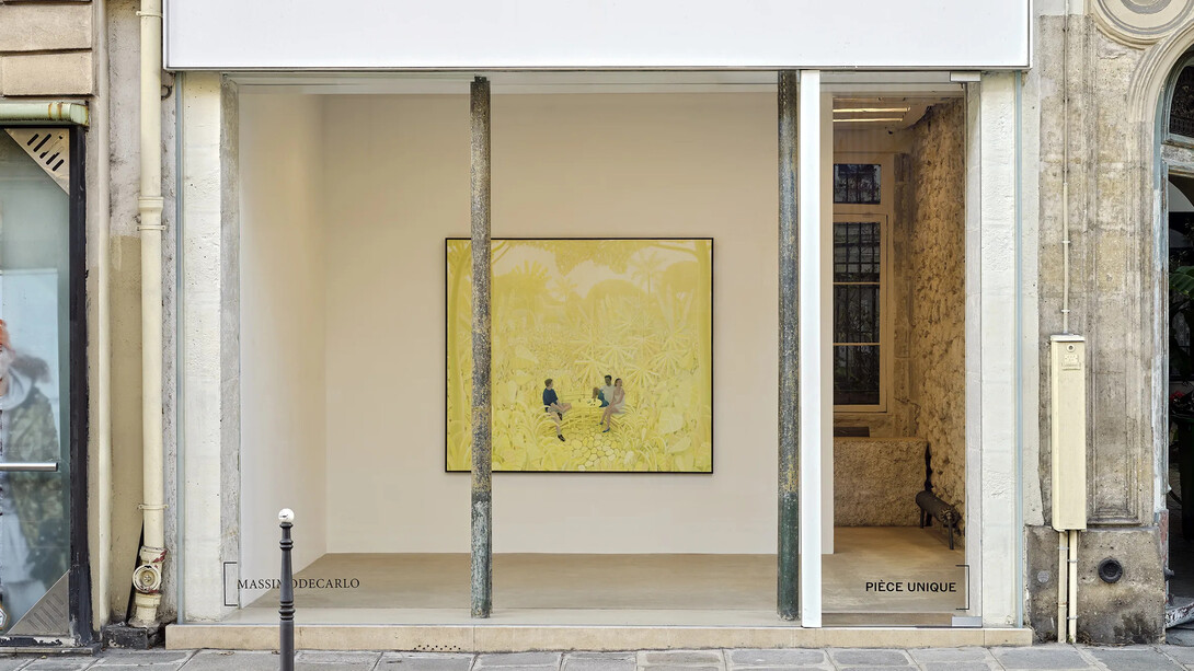 Ben Sledsens, Yellow jungle, exhibition view. Courtesy of Massimo De Carlo Pièce Unique