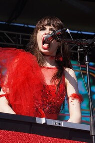 Teri Gender Bender of Le Butcherettes at Ruido Fest 2016. Photo: Catalina Maria Johnson