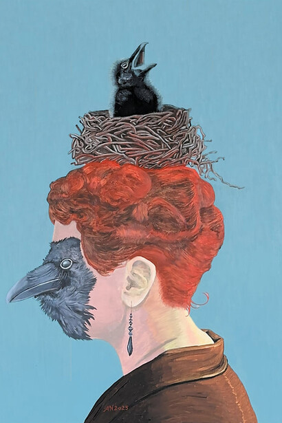 Audrey Niffenegger, Nestling, 2025. Courtesy of Zolla Lieberman Gallery