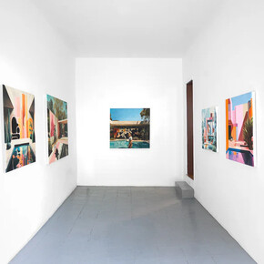 Amir Fattal, I’m just here for the pool, exhibition view. Courtesy of König Gallery