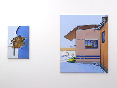 Various artists, Peak eye, exhibition view. Courtesy of Galerie Gebr. Lehmann