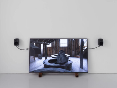Helen Cammock, Pelicans dive at half light, exhibition view. Courtesy of Kate MacGarry