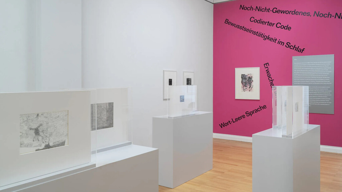 Carlfriedrich Claus, exhibition view. Courtesy of Kunstsammlungen Chemnitz