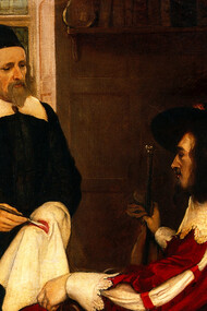 Ernest Board, William Harvey demostrando su teoría de la circulación de la sangre ante Carlos I