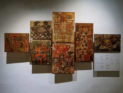 Georgs Barkāns, Shelter for the unicorn, exhibition view. Courtesy of Museum of Decorative Arts and Design 