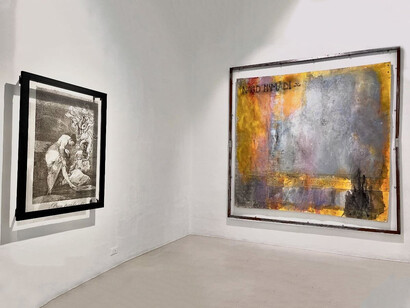 Luis Luna, Círculos de convergencia, vista de exhibición. Cortesía de Galería La Balsa