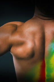 Infrared thermal image of a human body