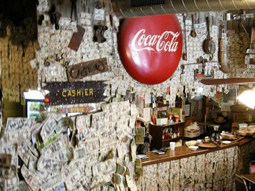 The Oatman Hotel & Restaurant is no longer a hotel, though still a restaurant, and it's said to be haunted by a variety of ghosts, including those of movie stars Clark Gable and Carole Lombard