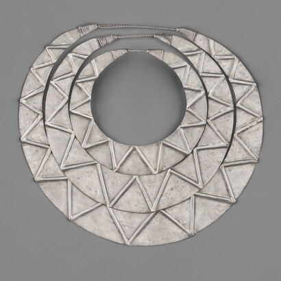 Three neck rings, 19th-20th century. Courtesy of Philadelphia Museum of Art