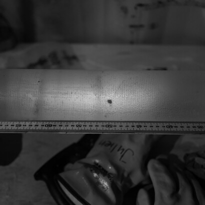 The basal ice core section at 2800m. Credit©PNRA IPEV