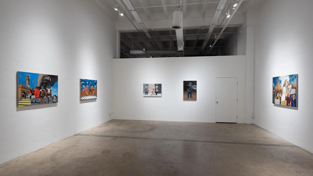 Cole Case, And it keeps coming 'til the day it stops, exhibition view. Courtesy of Track 16 Gallery
