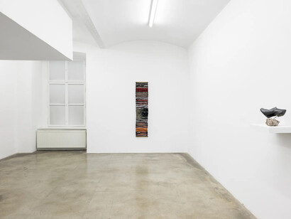 Various artists, exhibition view, curated by Tessa Praun: And tell us how to save us from ourselves, Galerie Martin Janda, 2025