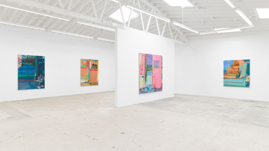 Fabian Treiber, I take the whole damn place with me, exhibition view. Courtesy of Anat Ebgi 