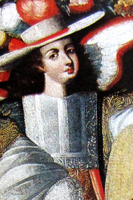 Imagen del Ángel Hosiel, Iglesia de San Francisco de Paula, Uquía, Jujuy, Argentina. Las pinturas de ángeles arcabuceros constituyen una de las expresiones más singulares del arte colonial andino