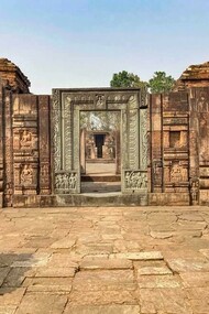 Ratnagiri Monastery, entrance. Odisha, India