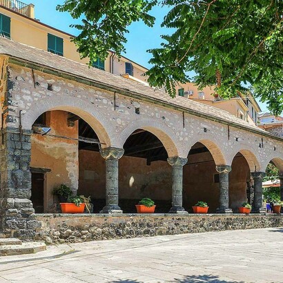 Loggia comunale di Levanto, Liguria, Italia
