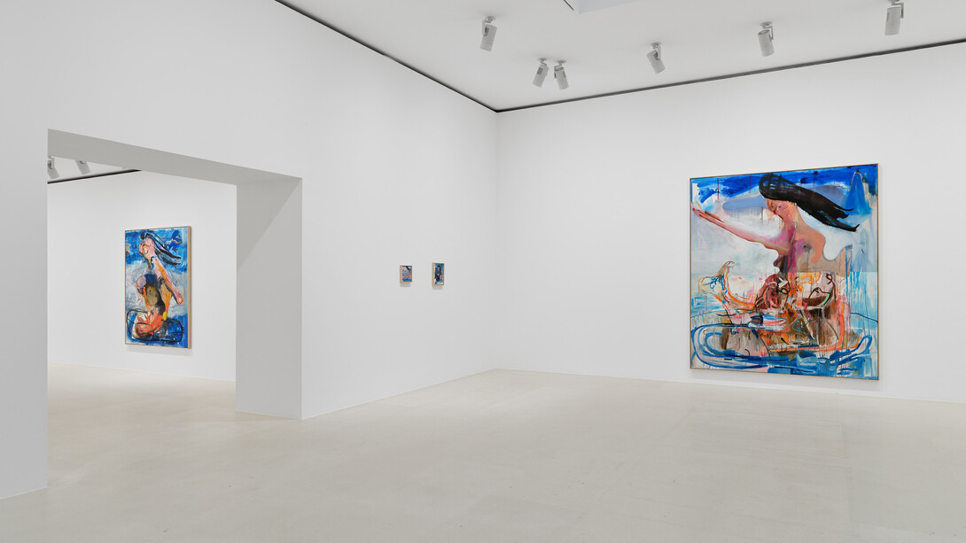 Albert Oehlen, Endless summer, vue de l'exposition. Avec l'aimable autorisation de Gagosian