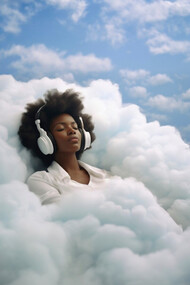 Lost in imagined journeys, where music and dreams become a window to distant places