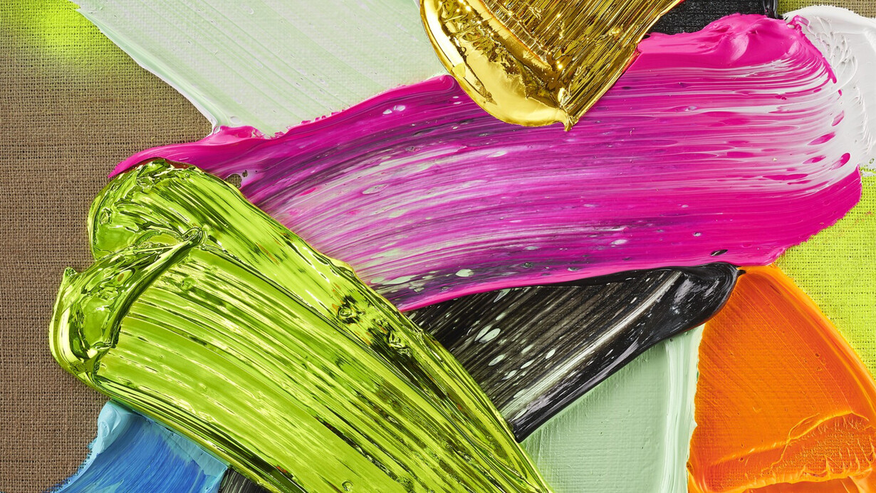 Anselm Reyle, Untitled (detalle), 2025. Cortesía de Galeria Senda