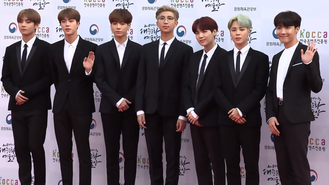 BTS walked the red carpet at the Korean Popular Culture & Arts Awards on October 24, 2018, where they were honored for their contributions to Korean culture and the global music scene