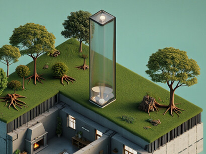 Projekt mit reduzierter oder minimaler Belichtung: gedämpftes Licht