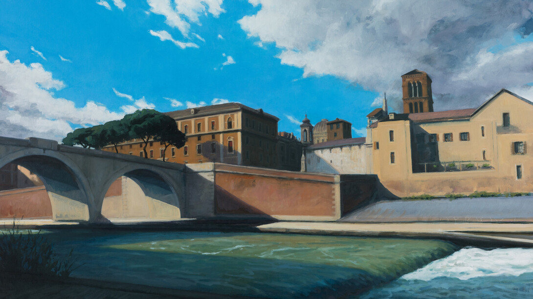 Jeff Bellerose, Isola Tiberina (detail), 2025. Courtesy of Paul Thiebaud Gallery
