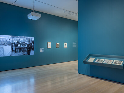 Woven histories, textiles and modern abstraction, exhibition view. Courtesy of MoMA