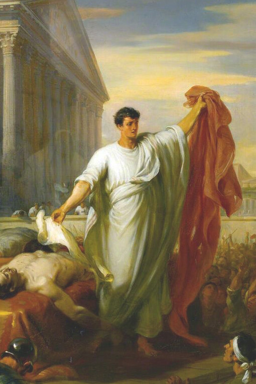 Marc Antony Reading the Will of Caesar
William Hilton (1786–1839), Sir John Soane’s Museum, England