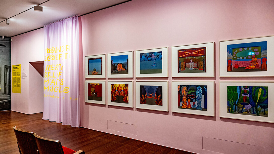 Im bann der zauberflöte. Slevogt – kokoschka – hutter – von huene, ausstellungsansicht. Mit freundlicher genehmigung des Museums der Moderne