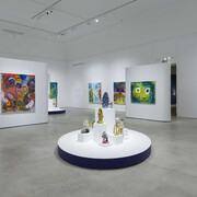 Shara Hughes, Inside outside, exhibition view. Courtesy of Norton Museum of Art