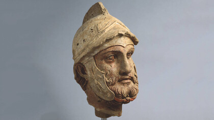 Testa maschile I sec. a.C. - I sec. d.C. Per gentile concessione del Museo statale del Centro culturale statale del Turkmenistan