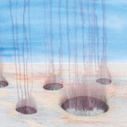 Almuth Tebbenhoff, Landscape with holes, 2022. Courtesy of Pangolin London Gallery