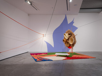 Jessica Stockholder, Cardinal directions, exhibition view. Courtesy of Es Baluard Museu d'Art Contemporani de Palma