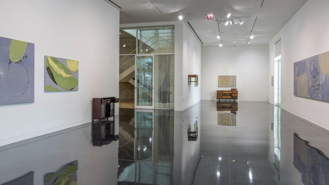 Temitayo Ogunbiyi, You will have revelations along felled branches and longer rootsroutes, exhibition view. Courtesy of the Arts Club of Chicago