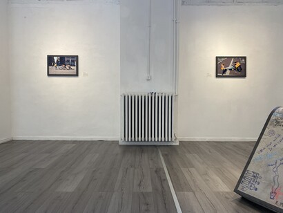 Fabio Cipolla e Sofia Fresia, Corpi in transito, veduta della mostra. Per gentile concessione della Galleria Febo e Dafne
