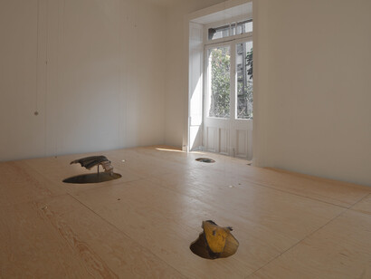 Tania Pérez Córdova, El aire, hoy, vista de exhibición. Cortesía de Travesía Cuatro