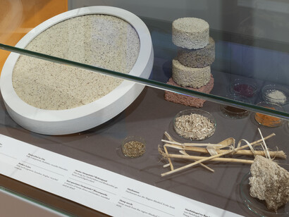 Innovation corner. Zukunft gestalten. Ideen zur kreislaufwirtschaft, ausstellungsansicht. Mit freundlicher genehmigung des Technischen Museums Wien