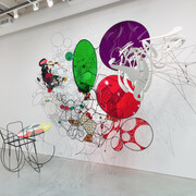 Singing in unison, part 12: painting in space, exhibition view. Courtesy of Art Cake