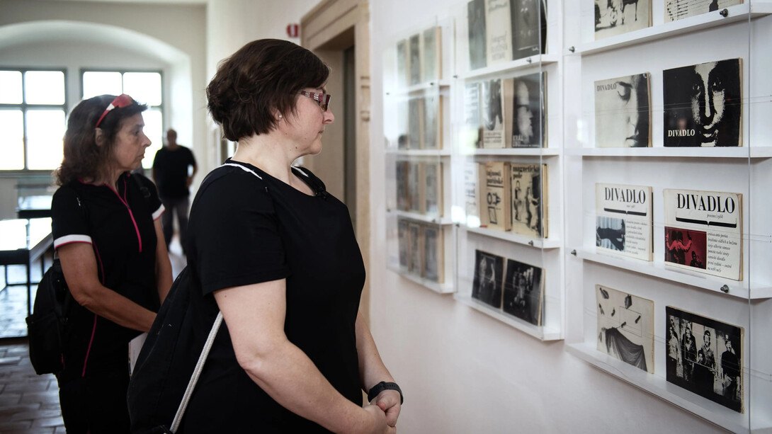 Libor Fára 100. Selected graphic design, exhibition view. Courtesy of GASK