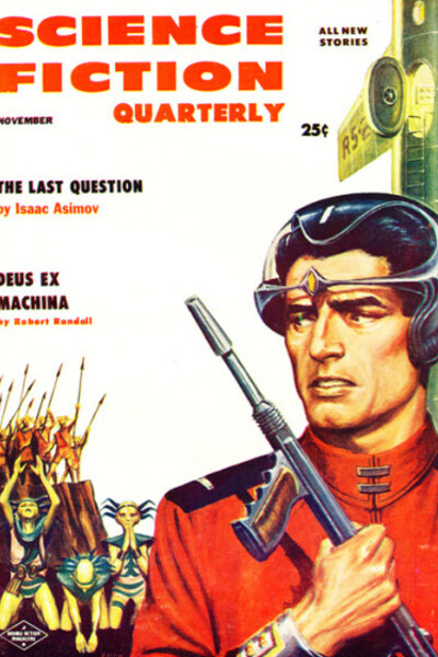 The November 1956 cover of Science Fiction Quarterly