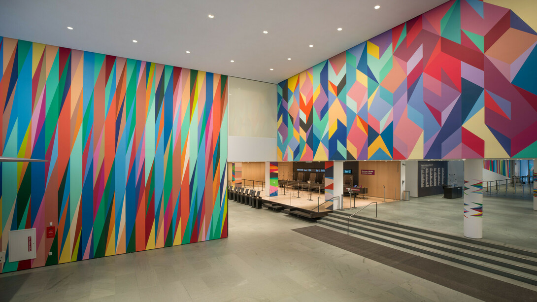 Odili Donald Odita, Songs from life, exhibition view. Courtesy of MoMA