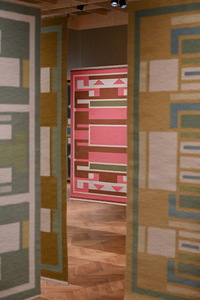 Anna Thommesen, Weavings, exhibition view. Courtesy of SMK - Statens Museum for Kunst