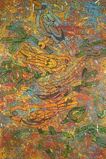 Daniel Raedeke, Illusions in the sky (detail), 2025. Courtesy of Bruno David Gallery