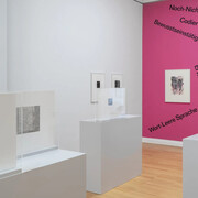 Carlfriedrich Claus, exhibition view. Courtesy of Kunstsammlungen Chemnitz