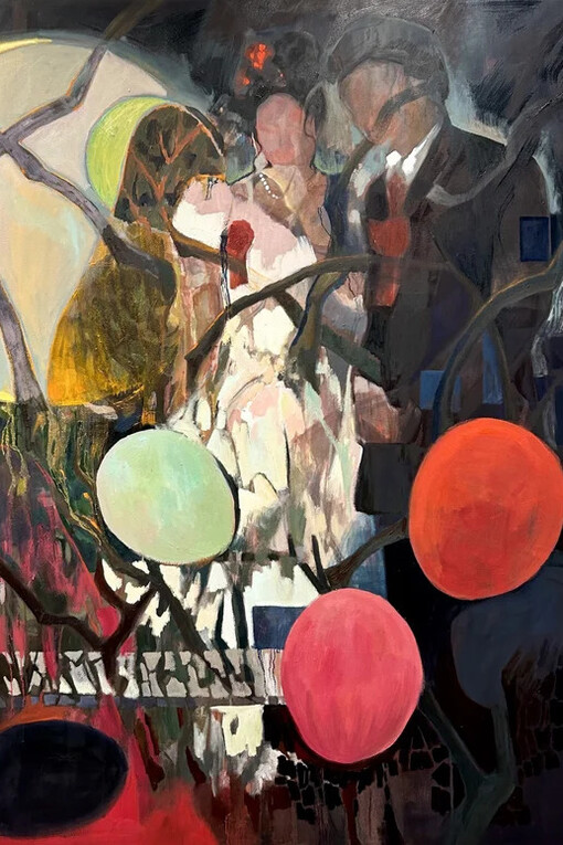 Amelie Wang, Two paths in the woods (detail), 2024. Courtesy of C. Grimaldis Gallery 