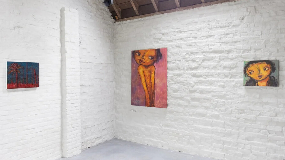 Various artists, Another language from the Middle East, exhibition view. Courtesy of Verduyn Gallery