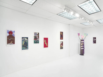 My Barbarian, Cat suit, exhibition view. Courtesy of Lubov 