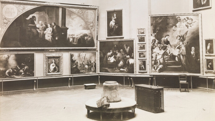 José Lacoste, View of the Murillo Room, 1902-9. Courtesy of Museo Nacional del Prado